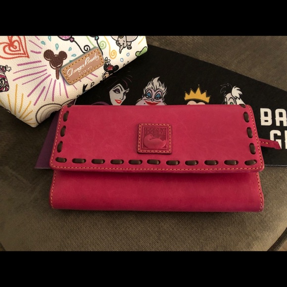 Dooney & Bourke Accessories - Dooney Florentine Fuchsia Wallet